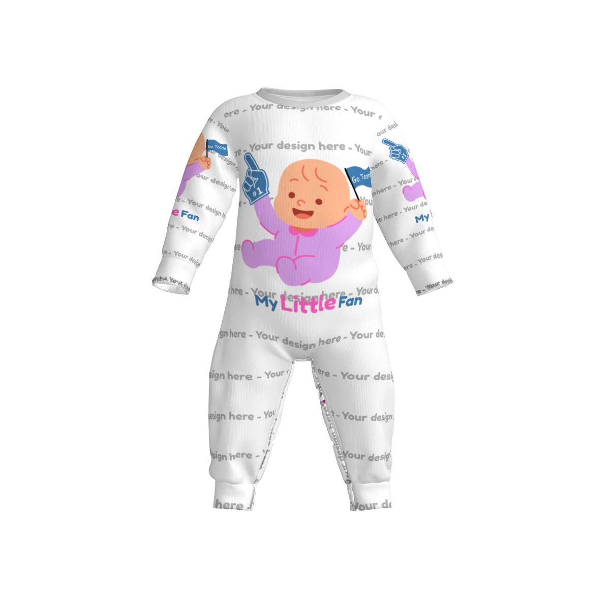 Custom Baby Long Sleeve Onesie