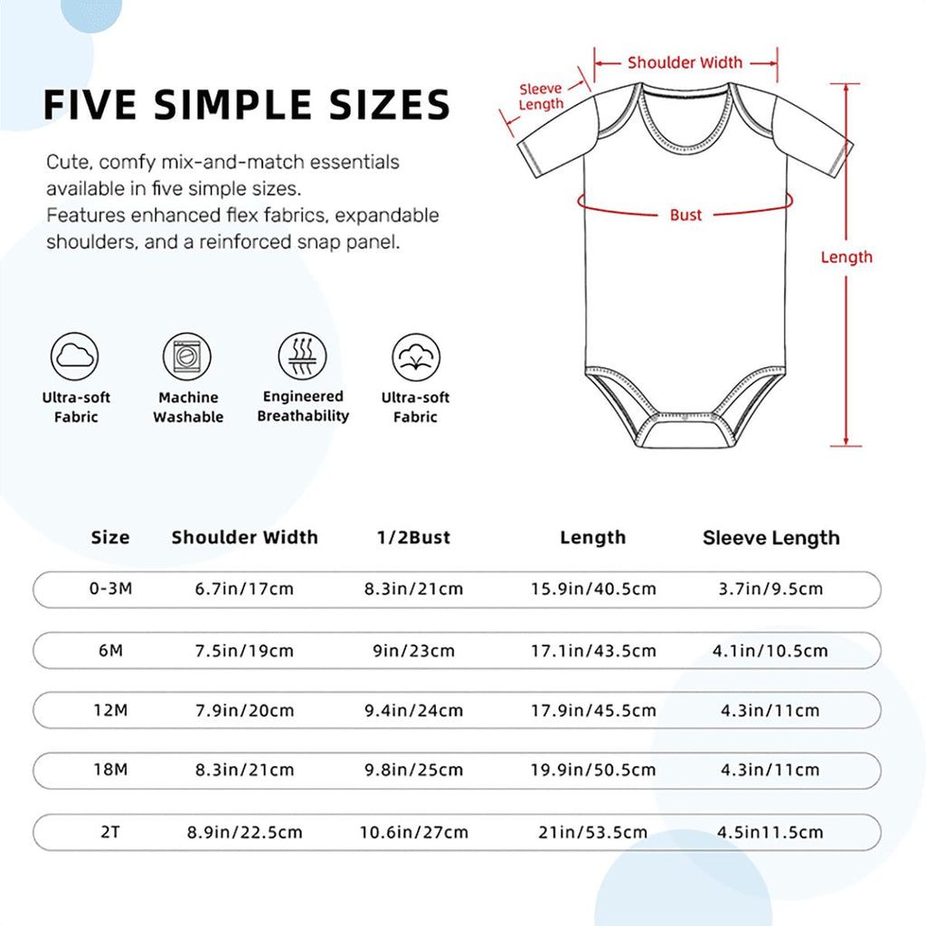 Custom Baby Short Sleeve Onesie