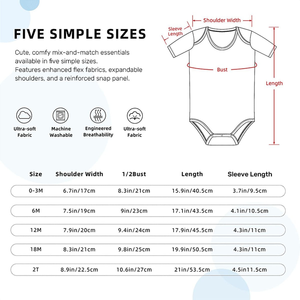 Custom Baby Short Sleeve Onesie