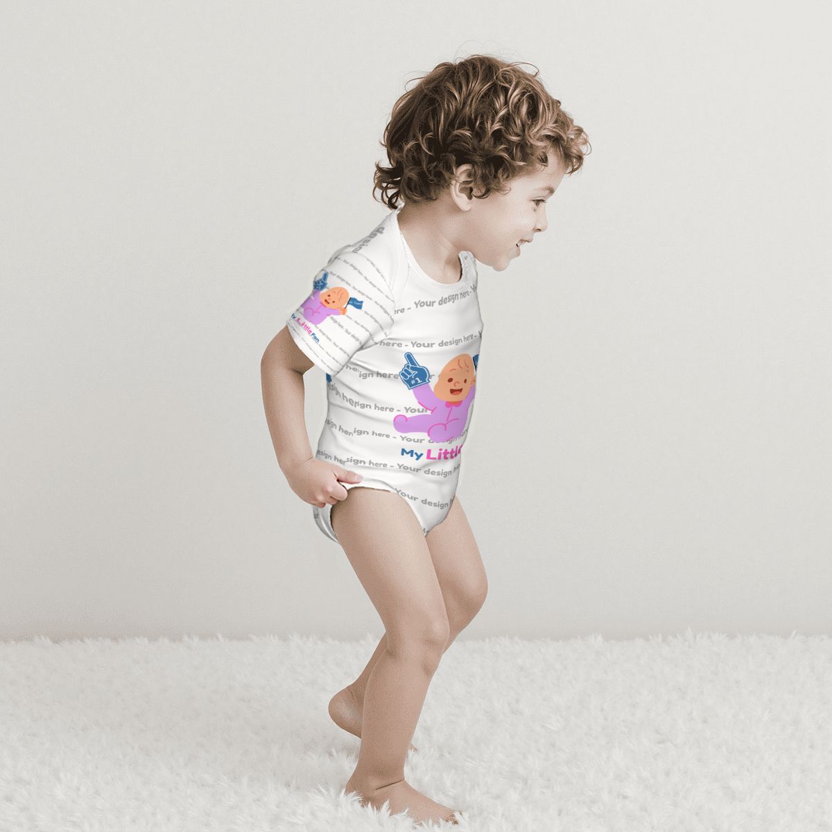 Custom Baby Short Sleeve Onesie