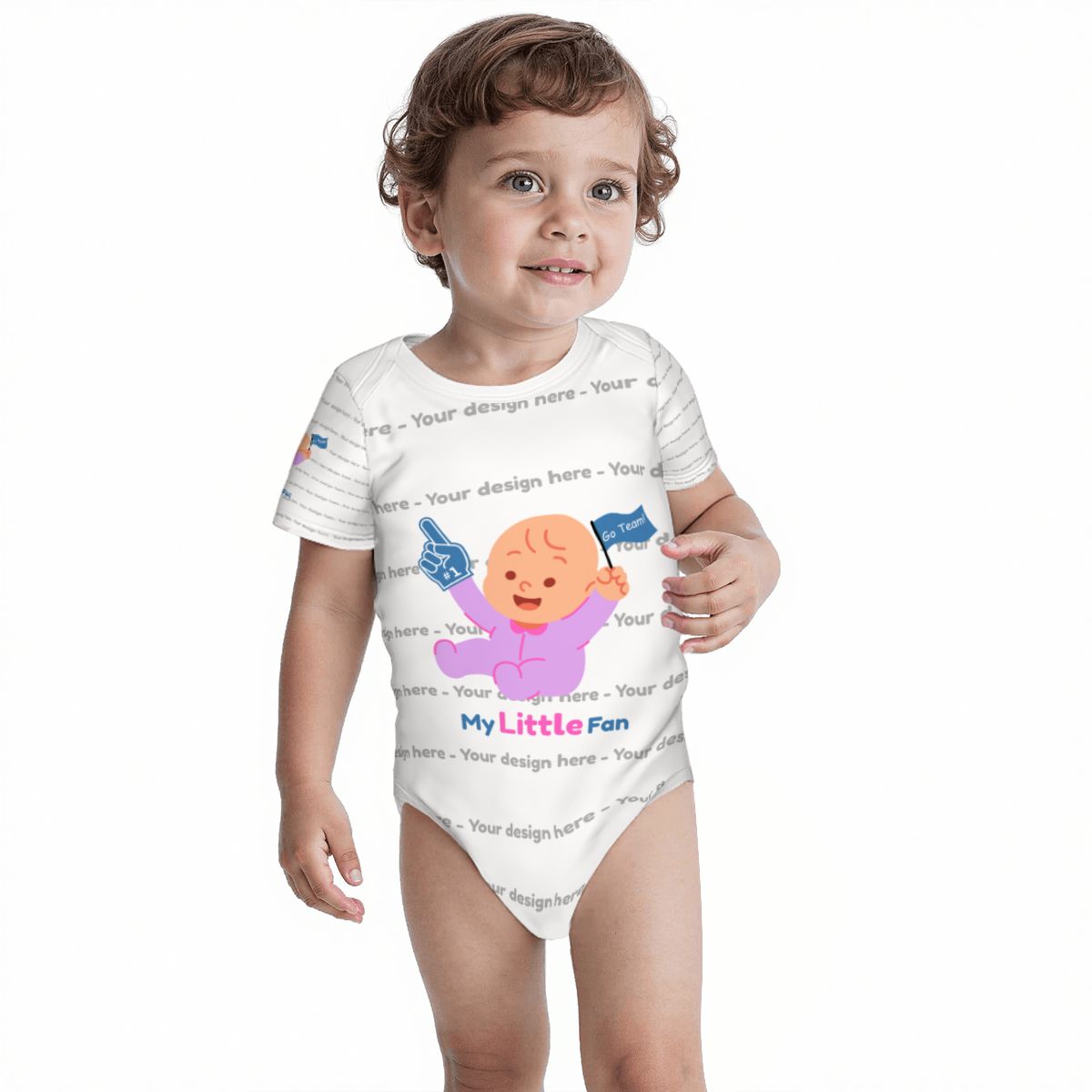 Custom Baby Short Sleeve Onesie